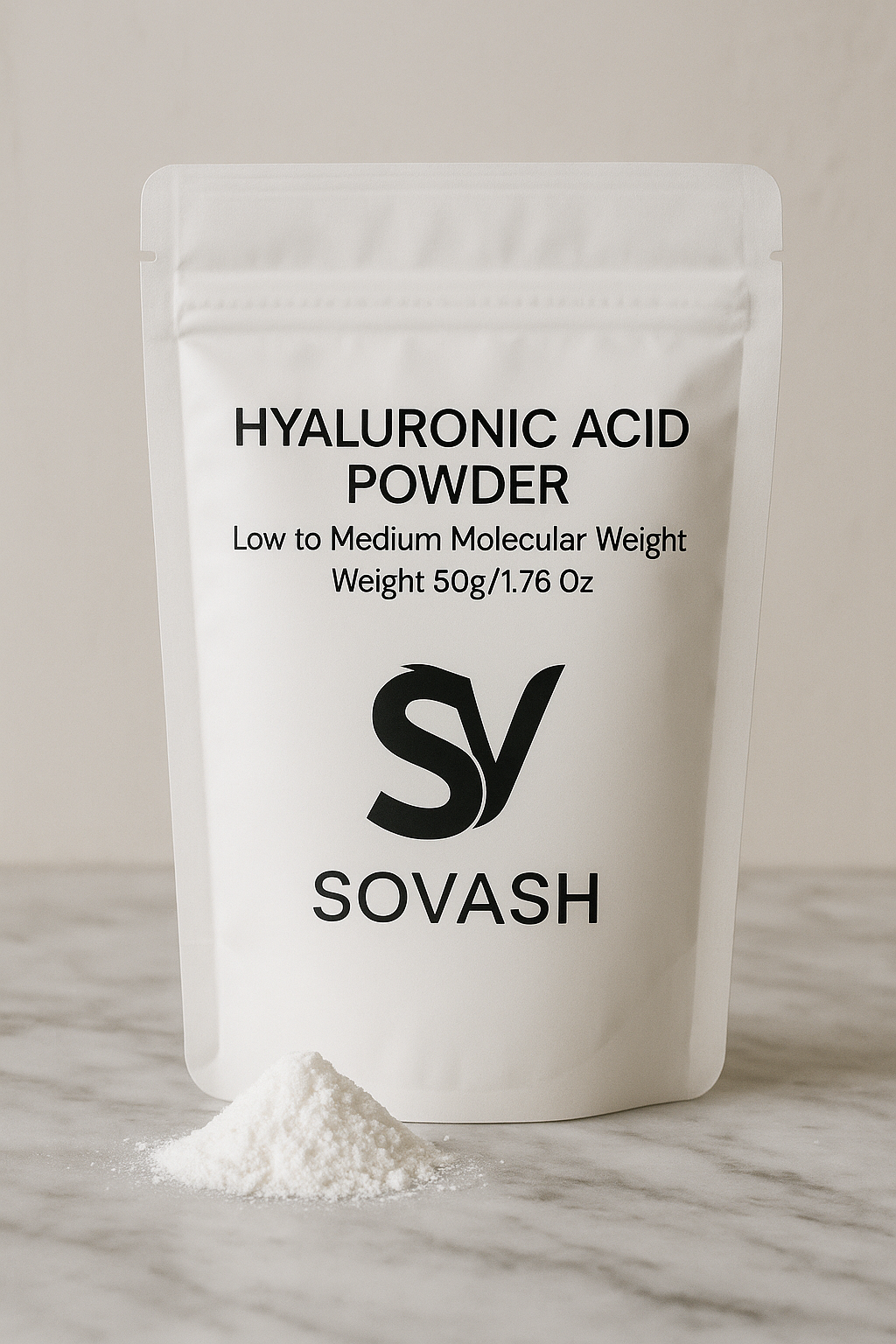 Hyaluronic Acid Powder – HMW (99% Pure)