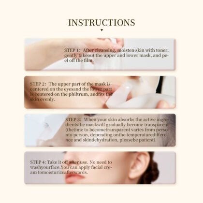 Bio-Collagen Real Deep Mask, Hydrating Overnight Hydrogel Mask, Pore Minimizing, Elasticity Improvement, 34g x4ea - Image 2